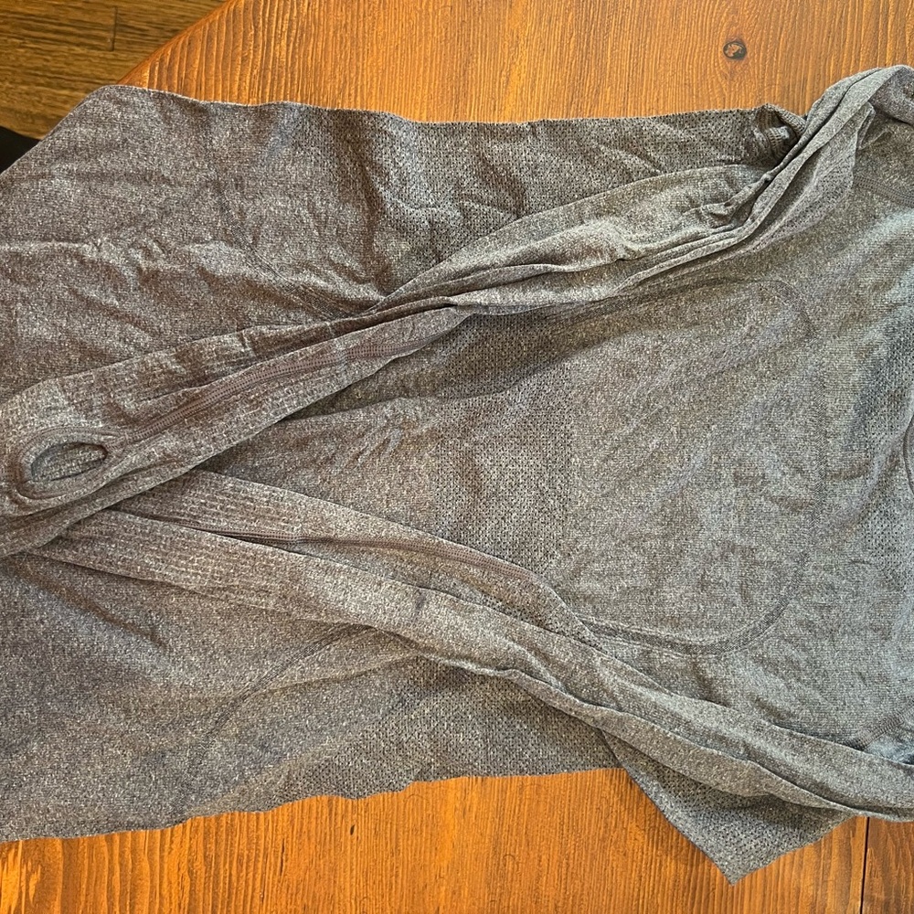 Gray Knit Cardigan